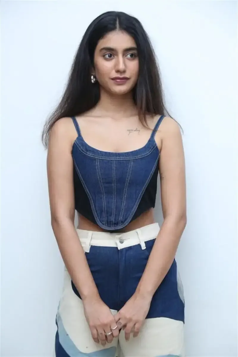 TELUGU ACTRESS PRIYA PRAKASH VARRIER IMAGES AT BRO MOVIE INTERVIEW 18